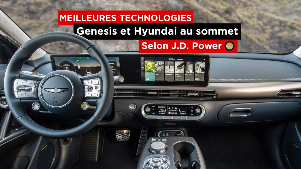 ARTICLE JD POWER TECHNOLOGIE GENESIS HYUNDAI 2024 header