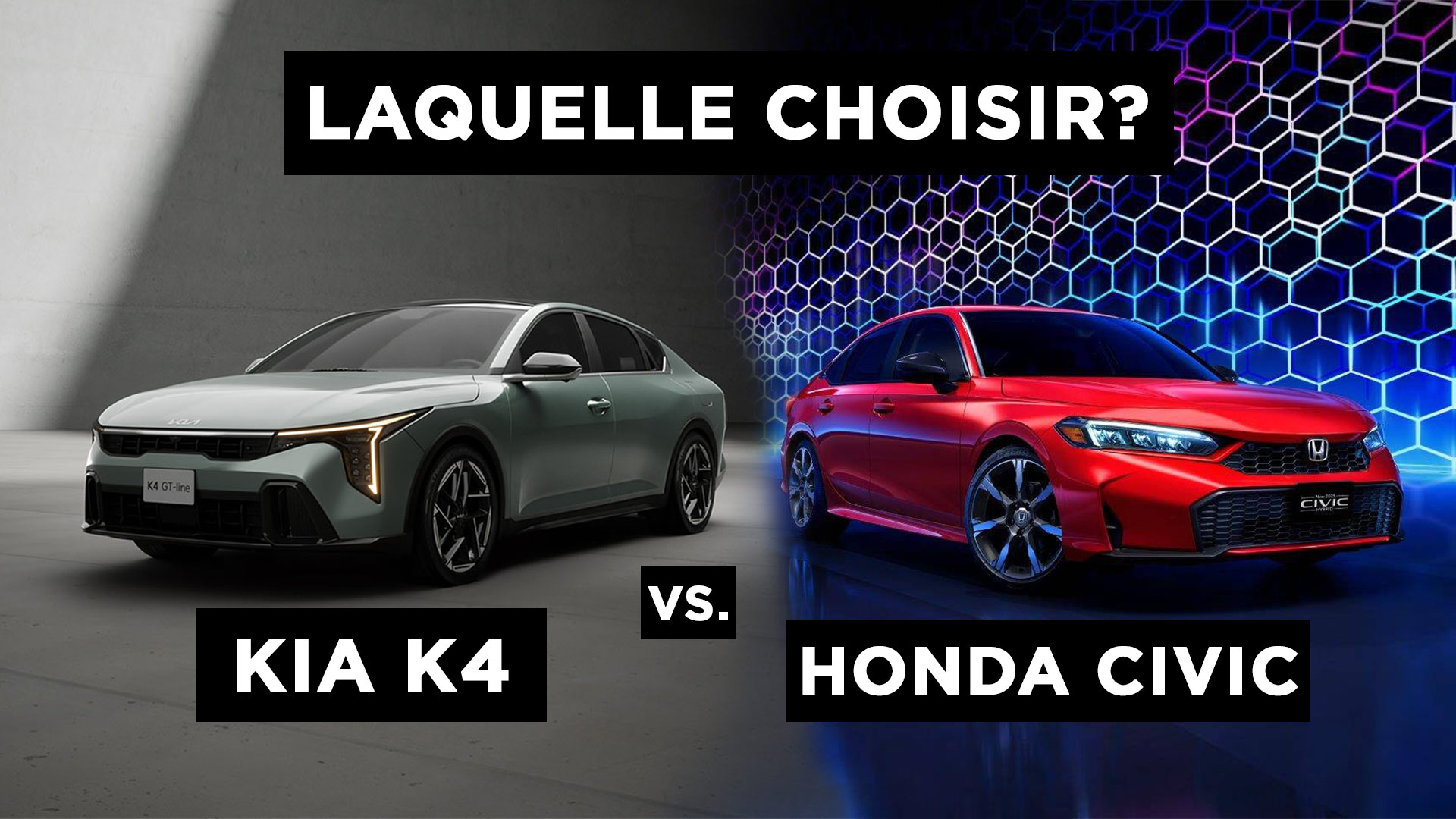 Read more about the article Kia K4 vs. Honda Civic – Laquelle choisir?